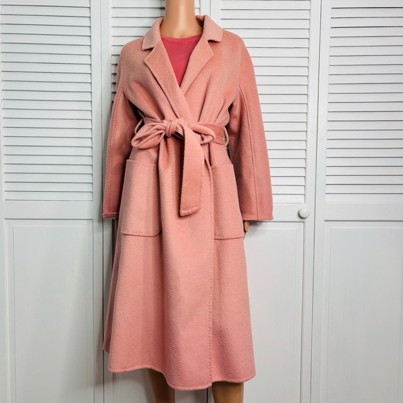 PISSENLIT Pink The Classic Wrap Coat Size 2 - Picture 1 of 9